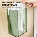 1pc Transparent Wall-Mounted Tissue Holder Multi-Functional Home Organizer
