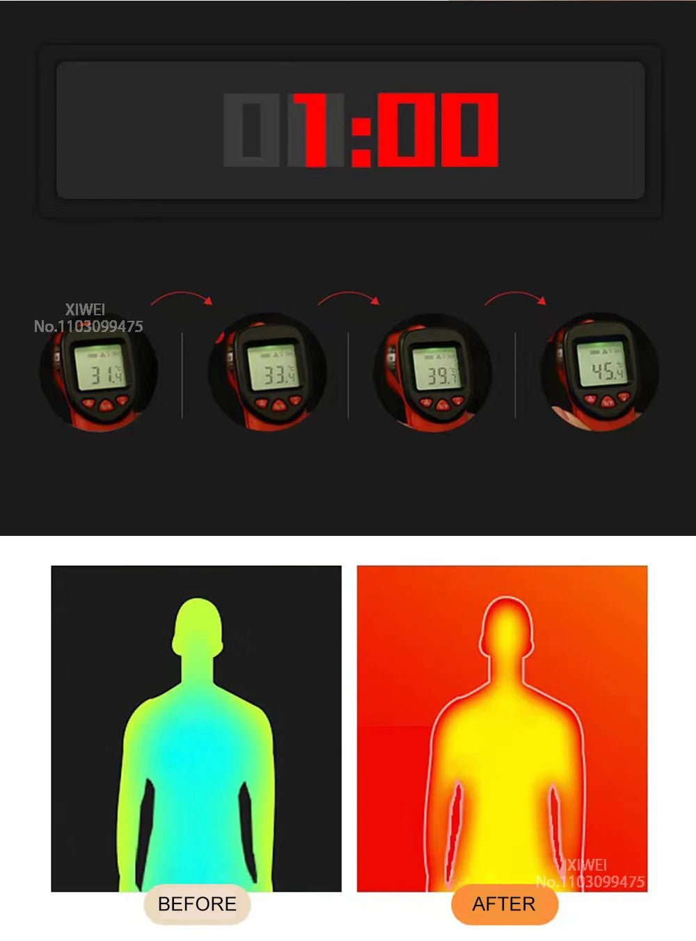 USB Self Heated Jacket Warm Coats Winter Thermal Skiing Camping Hiking Jacket