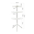 Foldable Clothes Drying Rack Stainless Steel Stand Adjustable Garment Clothing Hanger for Indoor Outdoor Portable Clothes Rack