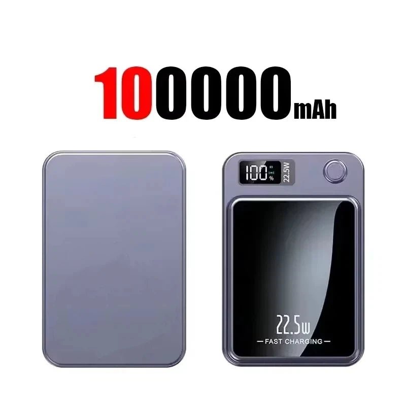 Wireless Power Bank Magnetic 500000mAh 22.5W Fast Charging External Battery Charger For Huawei Samsung iPhone PD 20W Universal
