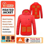 Men Winter USB Electric Heated Coat Functional Self Heating Clothes