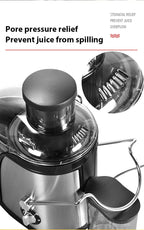 Heavy-Duty Juicer Machine Juicer With 3-Inch Big Mouth For Whole Fruits And Vegetables Juice Centrifuge with 2 Speed Settings