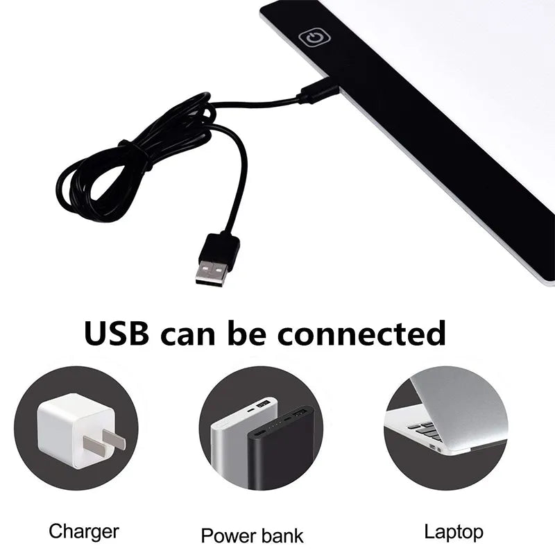 A4 LED Light Pad – USB Drawing Board for Diamond Painting - Motionshop