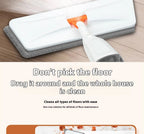 Large Household Spray Mop With Replaceable Microfiber Pad For Wet And Dry Cleaning Microfiber Pads Rotating Spray Mop Broom