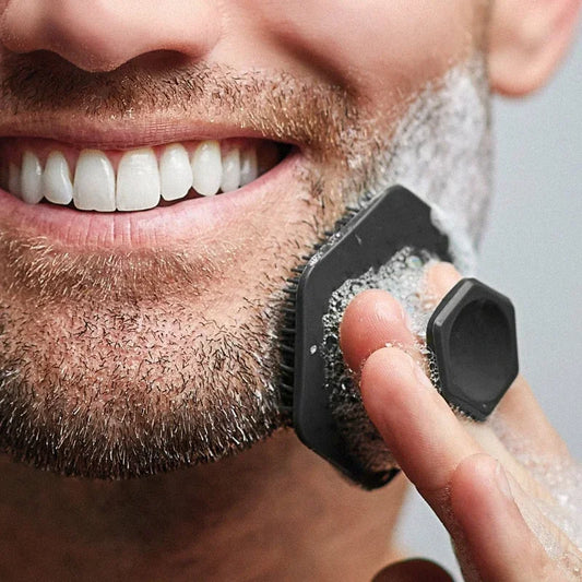 Men Facial Cleaning Brush Scrubber Silicone Miniature Face Deep Clean Shave Massage Face Scrub Brush Face Cleaner - Motionshop