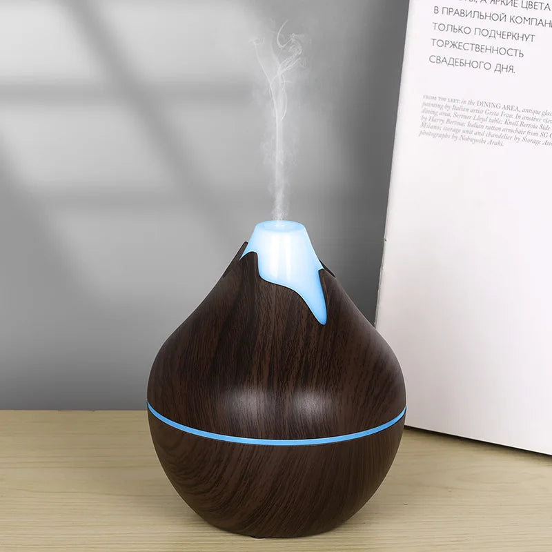 350ML Remote Control Ultrasonic Air Humidifier 7 Color LED Light