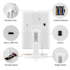 Touch Screen Trifold Cosmetic Makeup Mirror with Lights Women Gift