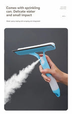 3-in-1 Glass Cleaning Tool for Home Bathroom Mirror and Windows, Water Wiper Squeegee for Shower and Glass Surfaces