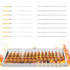 Electric Grill Automatic Rotating Barbecue Grill With Skewers Adjustable Width Stainless Steel BBQ Turner Stove Barbecue Grill