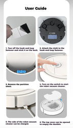 Robot Vacuum, Sweeping and Mopping Integrate, Fully Automatic Mini Intelligent Vacuum Cleaner - Household Cleaning
