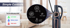 Steam Vacuum Mop, 1200W 8 in 1 Rotary Pads, 15 Seconds Fast Heating, Steam Mop for Kitchen,Carpet, Hardwood Floor