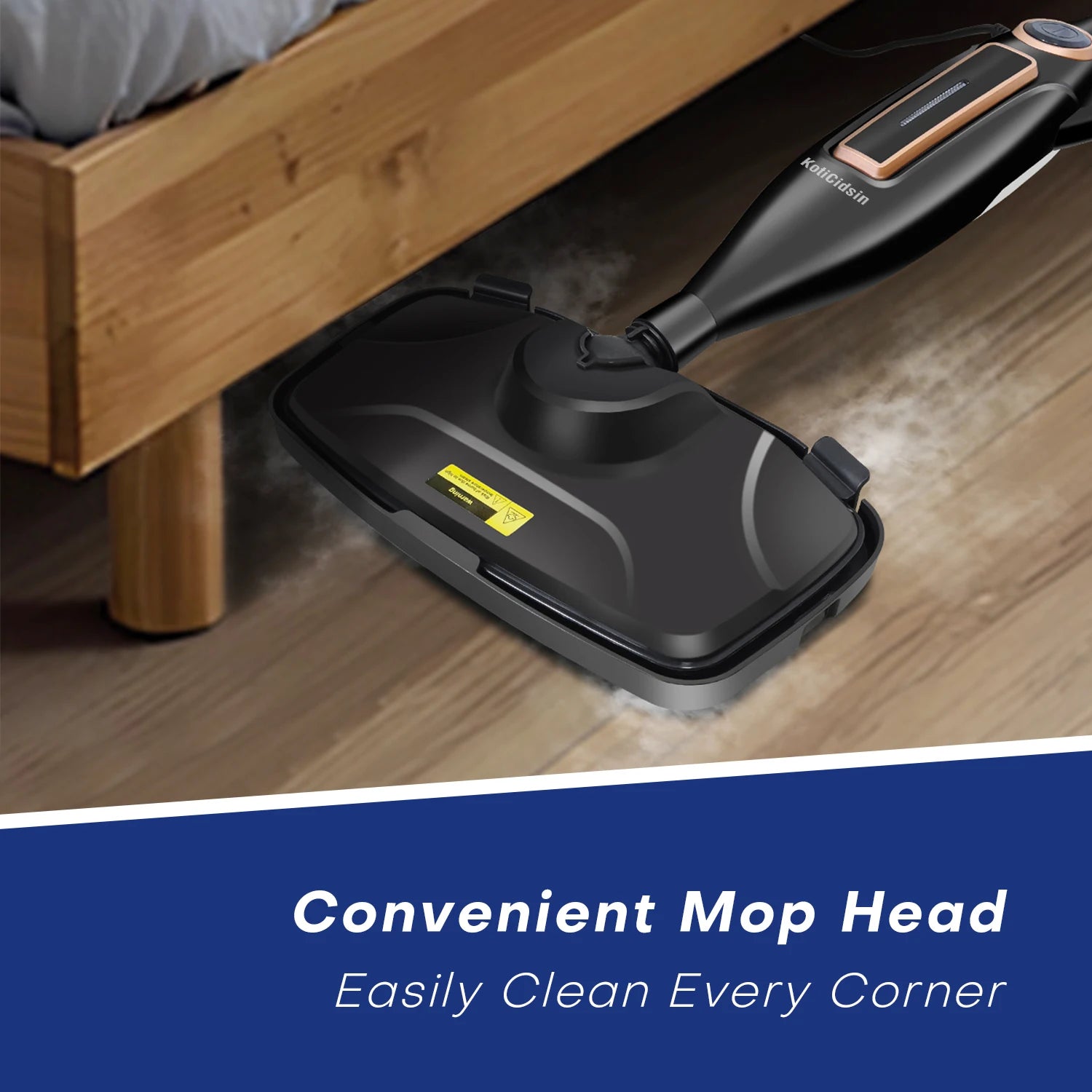 Steam vacuum cleaner -12 in 1 - 1250W - 330 ml-eliminates viruses and bacteria