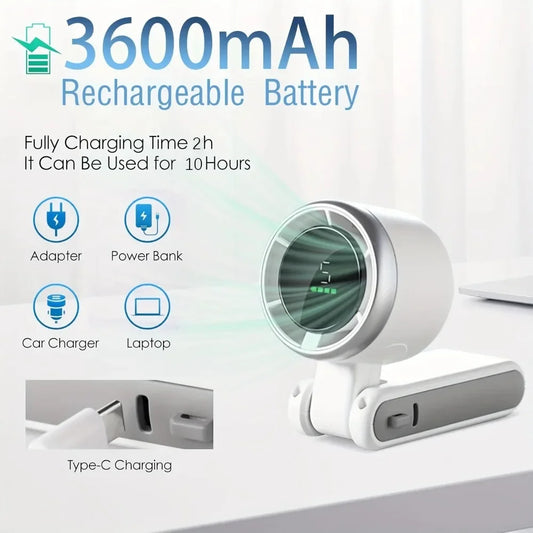 New Foldable USB Mini Hanging Neck Fan - Motionshop