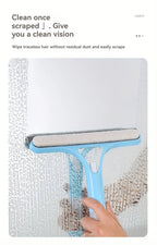 3-in-1 Glass Cleaning Tool for Home Bathroom Mirror and Windows, Water Wiper Squeegee for Shower and Glass Surfaces