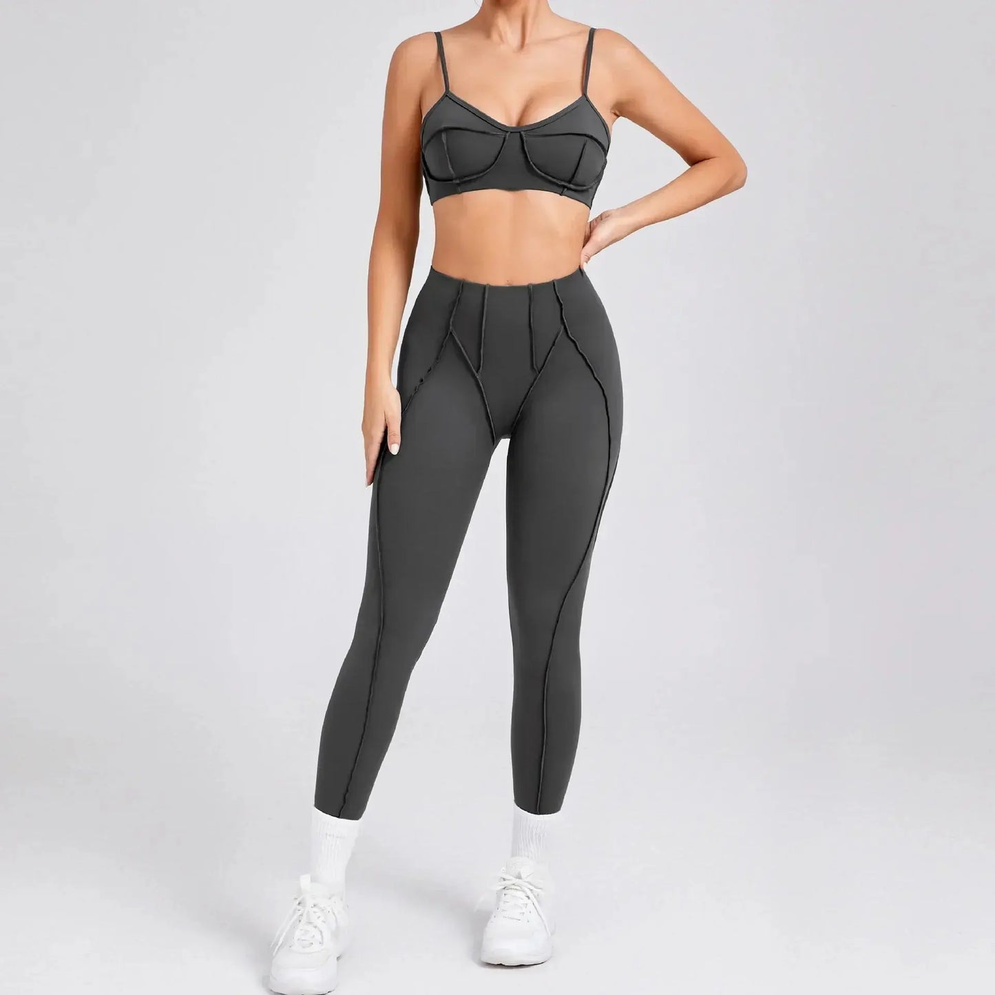 Yoga And Sports High Waist Hip-Lifting Set