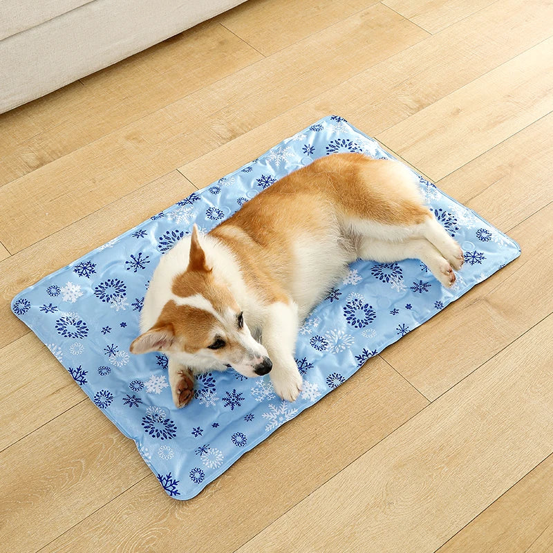 Dog Cooling Mat Summer Pet Self Cooling Pad Cat Bed Mat for Small Medium Large Dogs Indoor Dog Crate Mat Keep Your Pet Cool - Motionshop