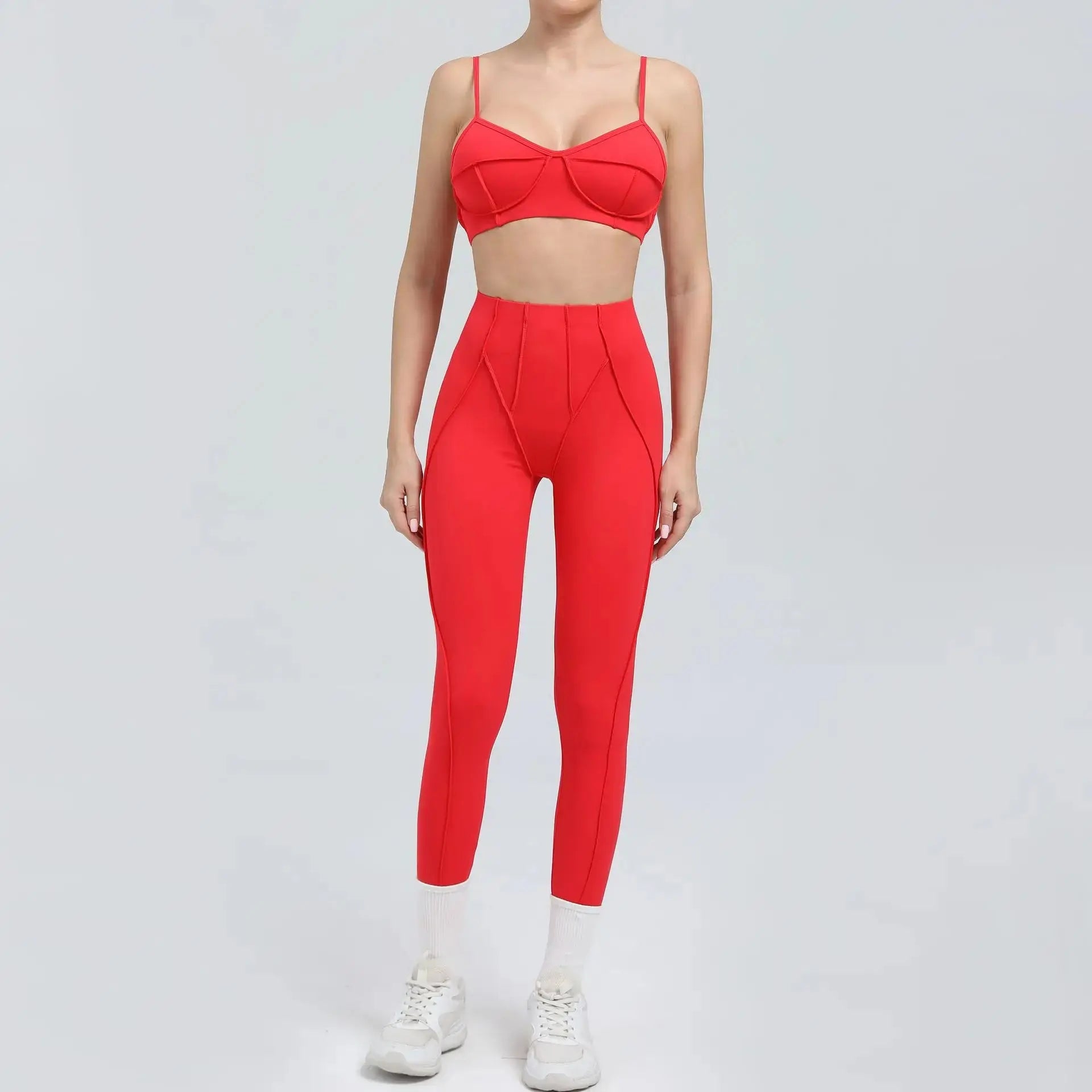 Yoga And Sports High Waist Hip-Lifting Set