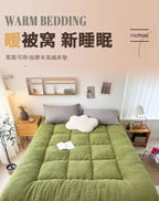 Mattress Topper Warm Lamb Fleece Mattress Upholstered Bed Winter Student Dormitory Sleeping Pad Single Double Floor Mat