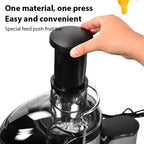 Heavy-Duty Juicer Machine Juicer With 3-Inch Big Mouth For Whole Fruits And Vegetables Juice Centrifuge with 2 Speed Settings