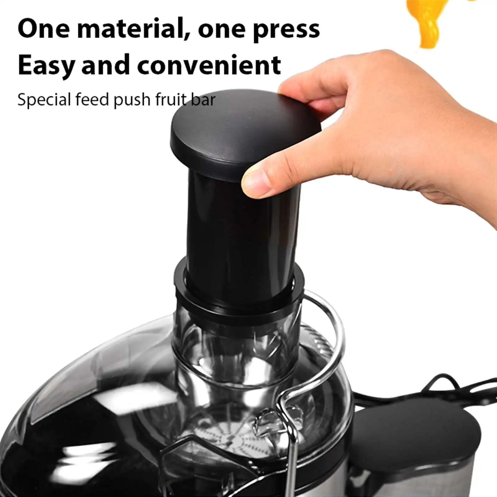 Heavy-Duty Juicer Machine Juicer With 3-Inch Big Mouth For Whole Fruits And Vegetables Juice Centrifuge with 2 Speed Settings