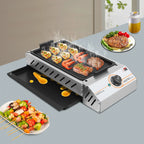2500W BBQ Grill, Electric Barbecue Grill, Adjustable Temp Electric Griller
