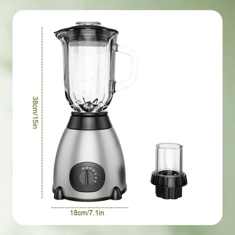 300W Fruit juicer home blender Multifunctional mixer with glass cup Compact Smoothie & Food Processing Blender Five-speed