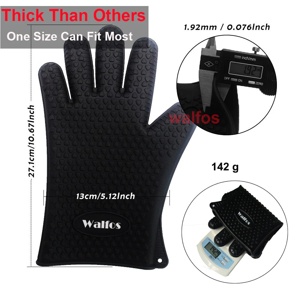 Silicone Oven Kitchen Glove Heat Resistant - Motionshop