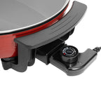 1360W Electric Hot Pot w/ 5 Temp Settings 6L Non-Stick Coating Large Capacity Skillet