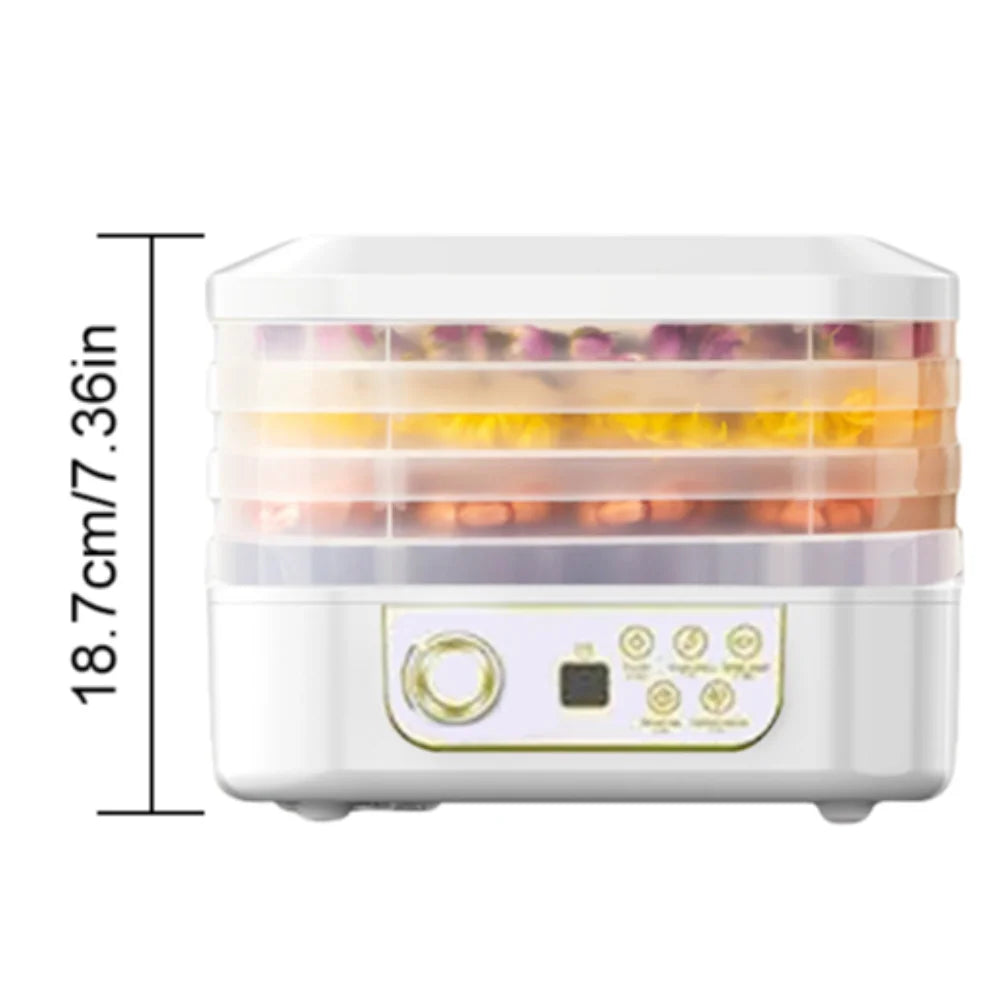 Fruit Jerky Maker 220V Temperature Adjustable 0-70 Degree Meat Food Dehydrator Machine for Fruits Meat Vegetables Candy & Snacks