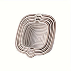 6-Piece Set/Double-Layer Draining Basket Kitchen Sink Strainer Basket