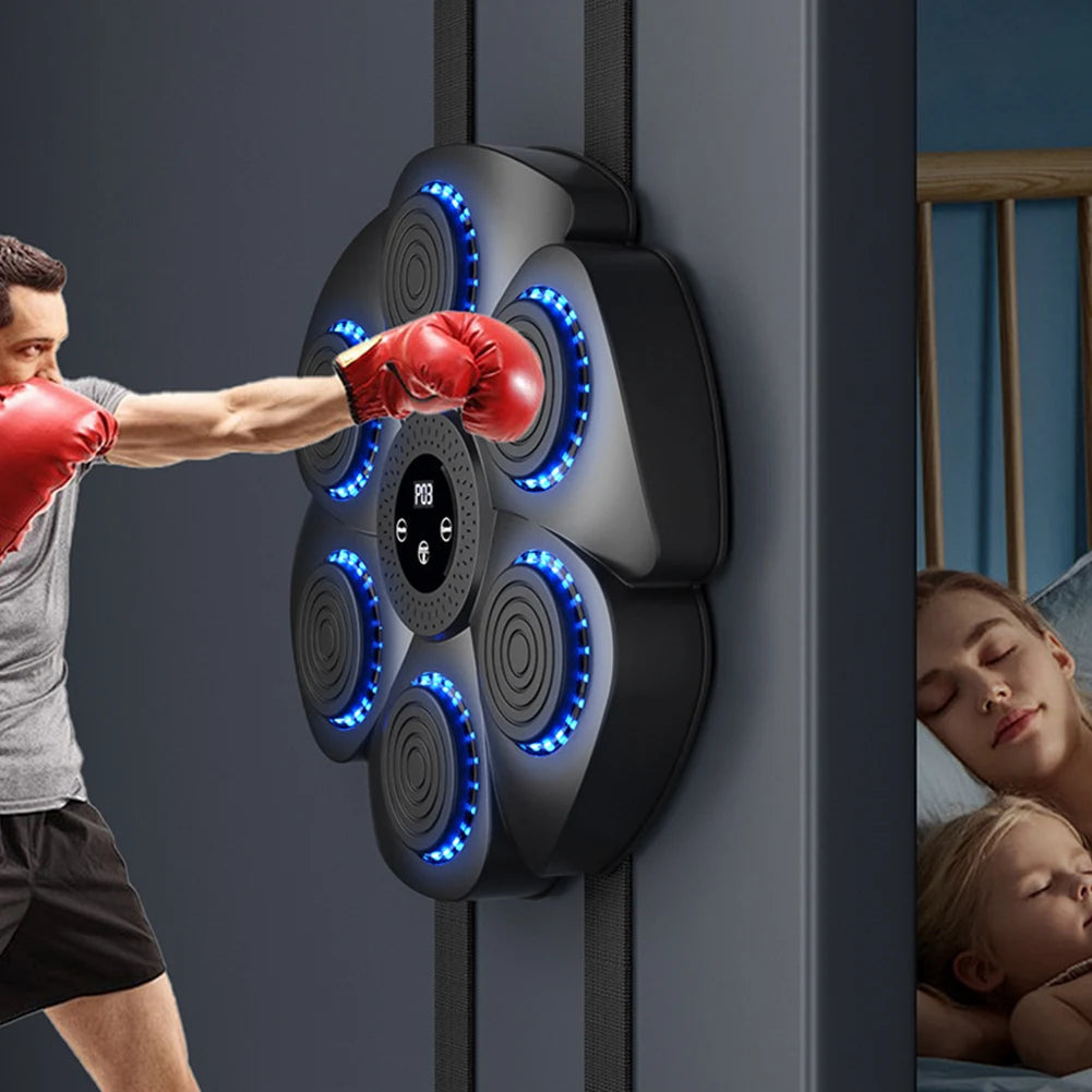 New Smart Music Boxing Machine Adult/Children Sports Fitness Boxing Trainer Home Exercise Response Training Boxing Wall Target Motionshop