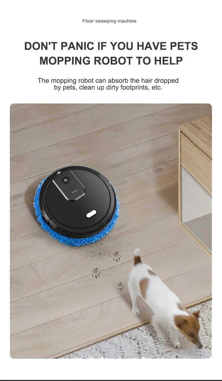 NEW Smart Sweeping and Mop Robot Vacuum Cleaner Dry and Wet Mopping Rechargeable Robot Home Appliance with Humidifying Spray