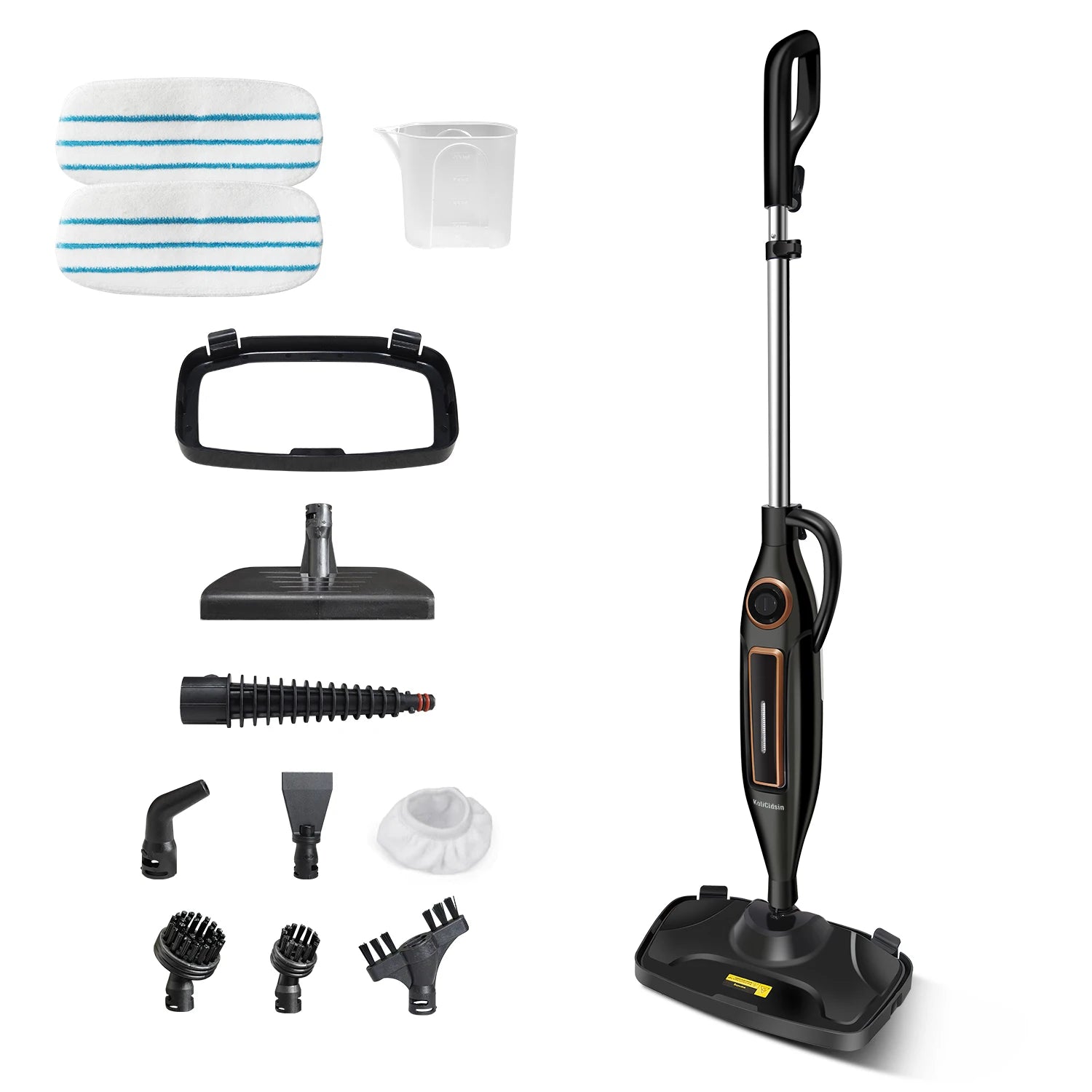 Steam vacuum cleaner -12 in 1 - 1250W - 330 ml-eliminates viruses and bacteria