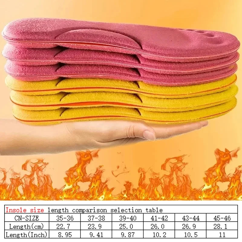 4D Massage Warm Pile Shoes Insoles Super Soft Latex Sports Insole for Feet Running Basket Shoe Sole Arch Support Orthopedic - Motionshop