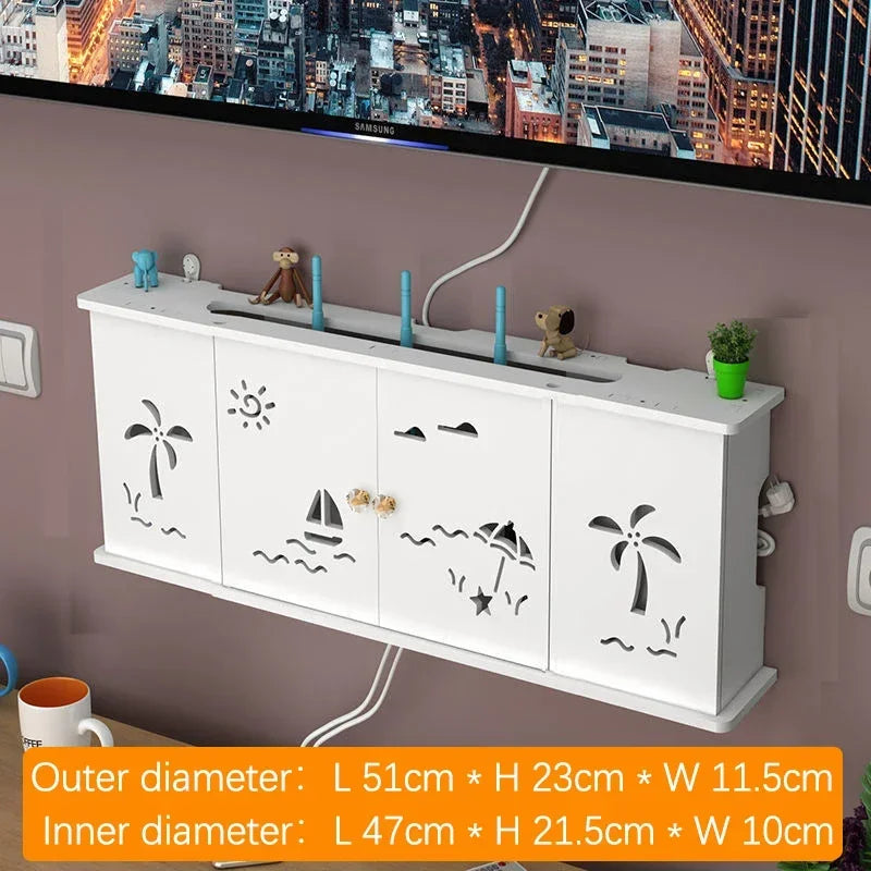 Wireless Wifi Router Shelf And Storage Box - Motionshop