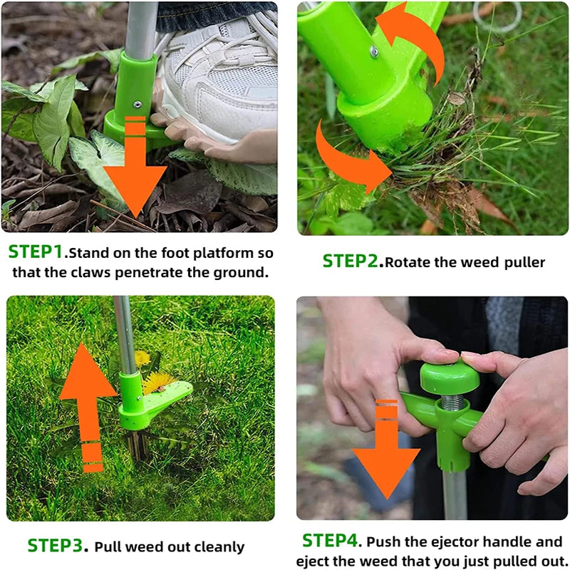 Long Handle Weed Remover – Durable Garden Root Puller - Motionshop