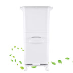 Step Trash Can Kitchen, Large Capacity, Dry and Wet Separation Pedal Bin on Wheels | for Home Kitchen Household Restaurant