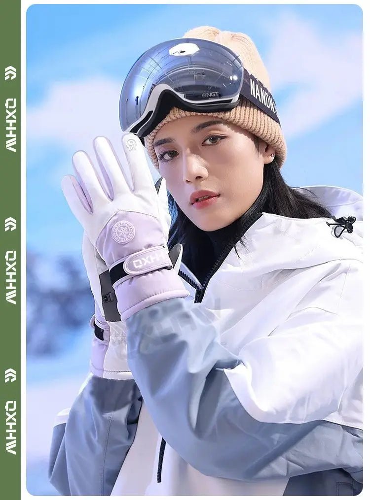 Winter Gloves for Men and Women To Keep Warm and Cold-proof Electric Vehicles Outdoor Rain-proof Ski Gloves for Men's Riding