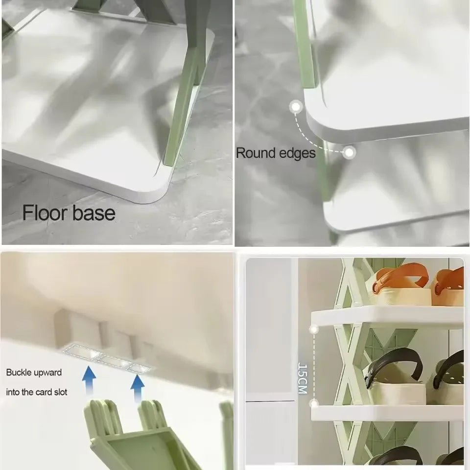 Multi-Layer Shoe Rack Storage Organizer Household Shoe Cabinet