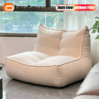 OTAUTAU Bean Bag Lounger Cover Without Filler Floor Seat Beanbag Sofa Bed Ottoman Pouf Footrest Stool SF196
