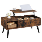 WOLTU Height-Adjustable Coffee Table Living Room Table with Hidden Storage Lifting Board Folding Table for Side Sofa Decor Home
