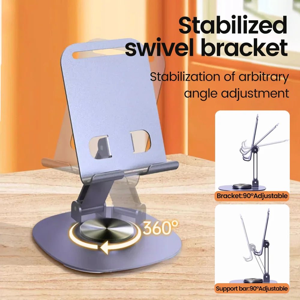 Rotating Cell Phone Holder Support Desktop Stand For iPad Samsung iPhone 15 14 13 Mobile Mount