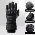 Electric Heated Gloves 5-7.4V Winter Waterproof Ski Gloves Warm Men Women Snow Warm Cycling Gloves Cold Weather Driving Biking