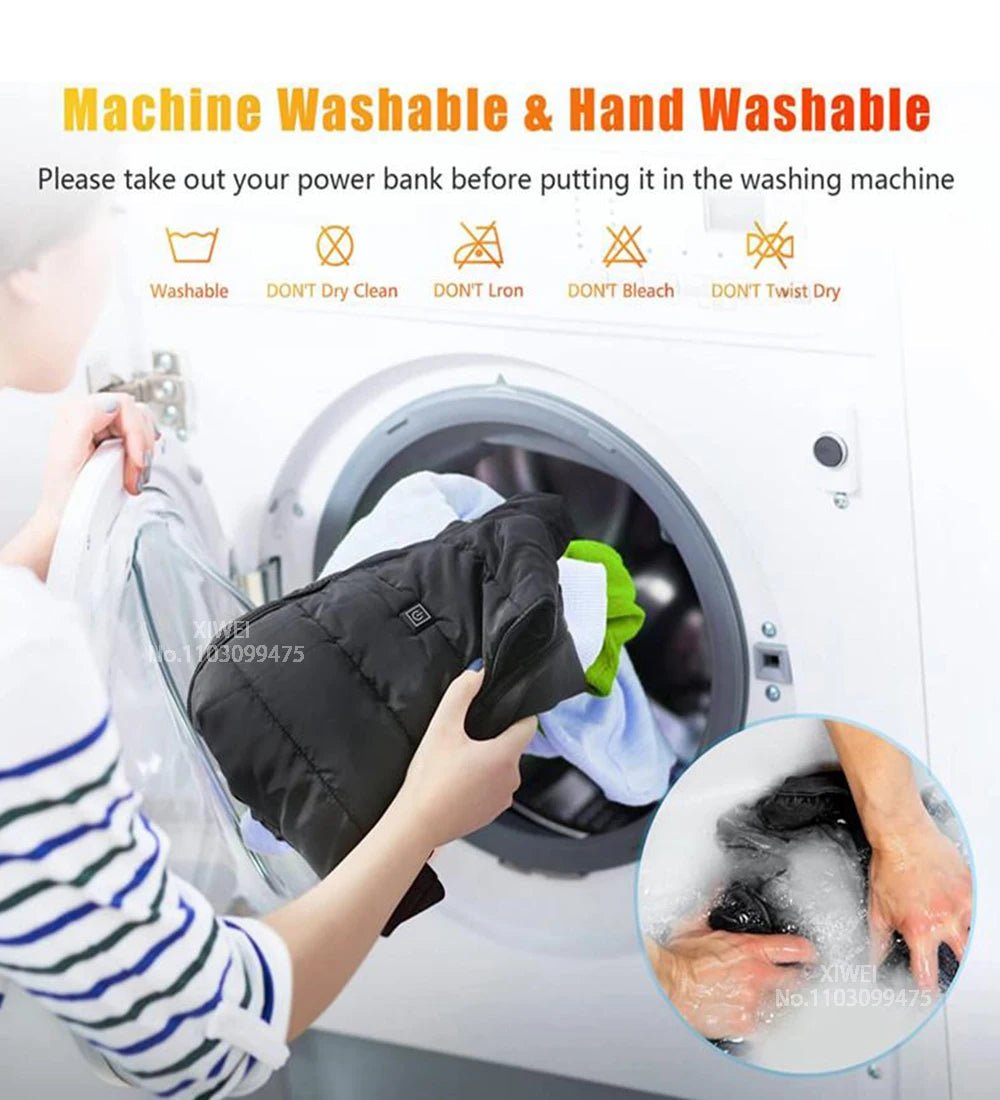 USB Self Heated Jacket Warm Coats Winter Thermal Skiing Camping Hiking Jacket