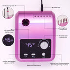 45000RPM Nail Drill Machine Cutters Professional Electric Nails Sander File for Gel Nails Polishing Remove Home Manicure Salon