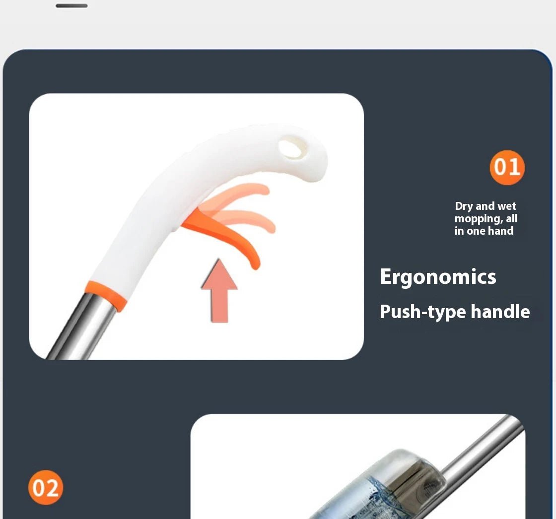 Large Household Spray Mop With Replaceable Microfiber Pad For Wet And Dry Cleaning Microfiber Pads Rotating Spray Mop Broom