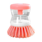 2 IN 1 Dish Brush with Soap Dispenser Multi Use Universal Kitchen Dish Palm Scrub