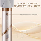 Hatteker Foldable Hair Dryer for Women Multi-Function Hot Air Brush Straight And Curly Blow Styler Lightweight Travel Dryer