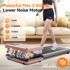 Walking Treadmill,2.5HP Motor,Anti-Slip Shock Absorption,Mini Treadmill for Home Office Remote Control Walkingpad Exercise