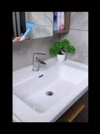 3-in-1 Glass Cleaning Tool for Home Bathroom Mirror and Windows, Water Wiper Squeegee for Shower and Glass Surfaces